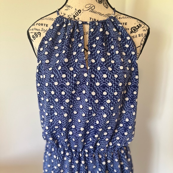 Polka Dot Blue Dynamite Dress - Picture 6 of 6
